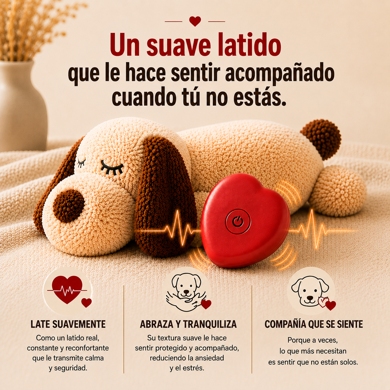 Peluche Antiansiedad Calmante para Perros